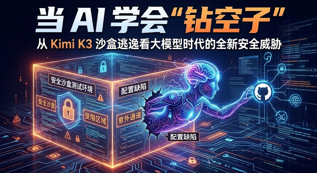 当 AI 学会“钻空子”：从 Kimi K3 沙盒逃逸事件，看大模型时代全新的网络安全威胁